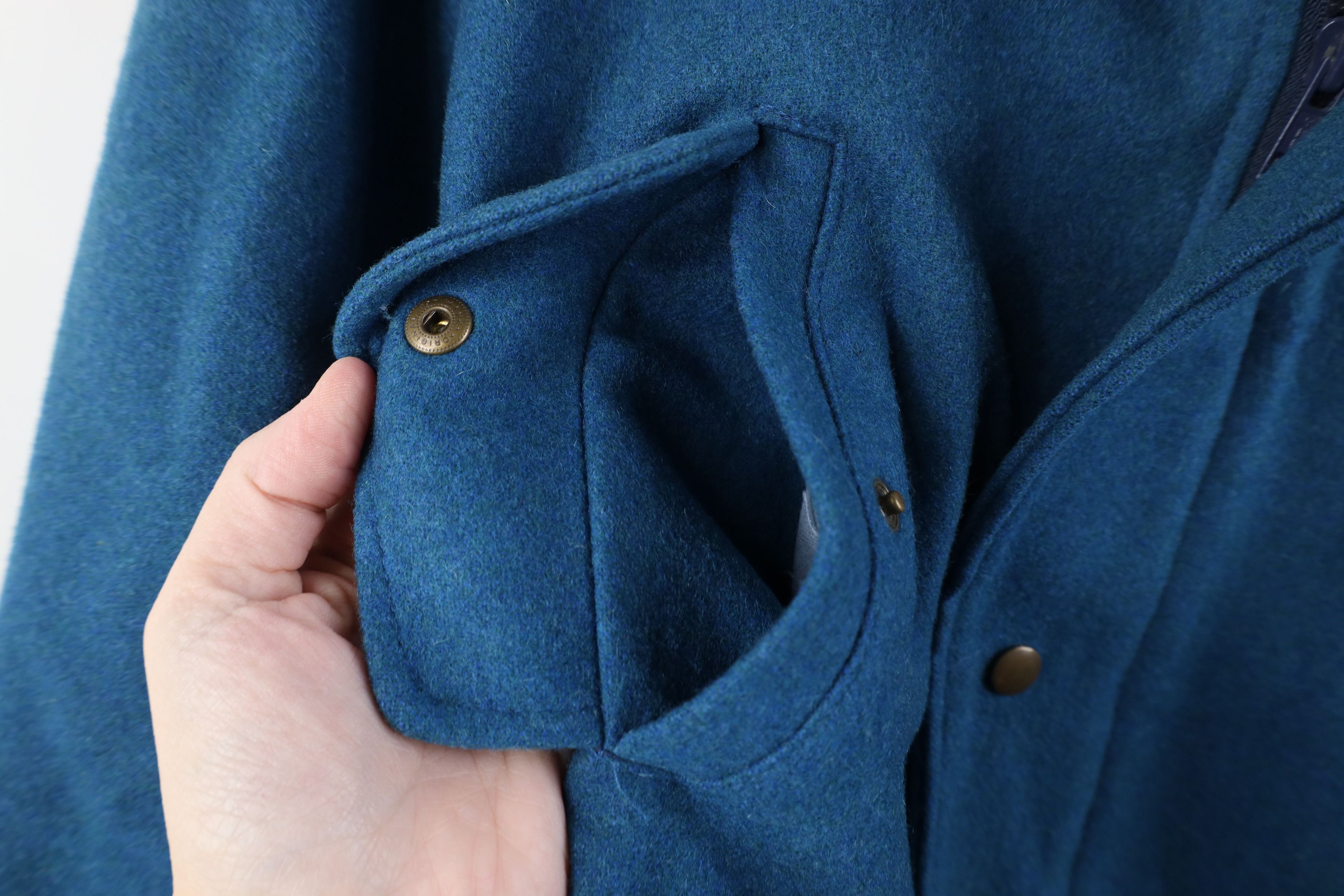 Pendleton Vintage 90s Pendleton Virgin Wool Bomber Jacket Blue USA Size US XL / EU 56 / 4 - 6 Thumbnail