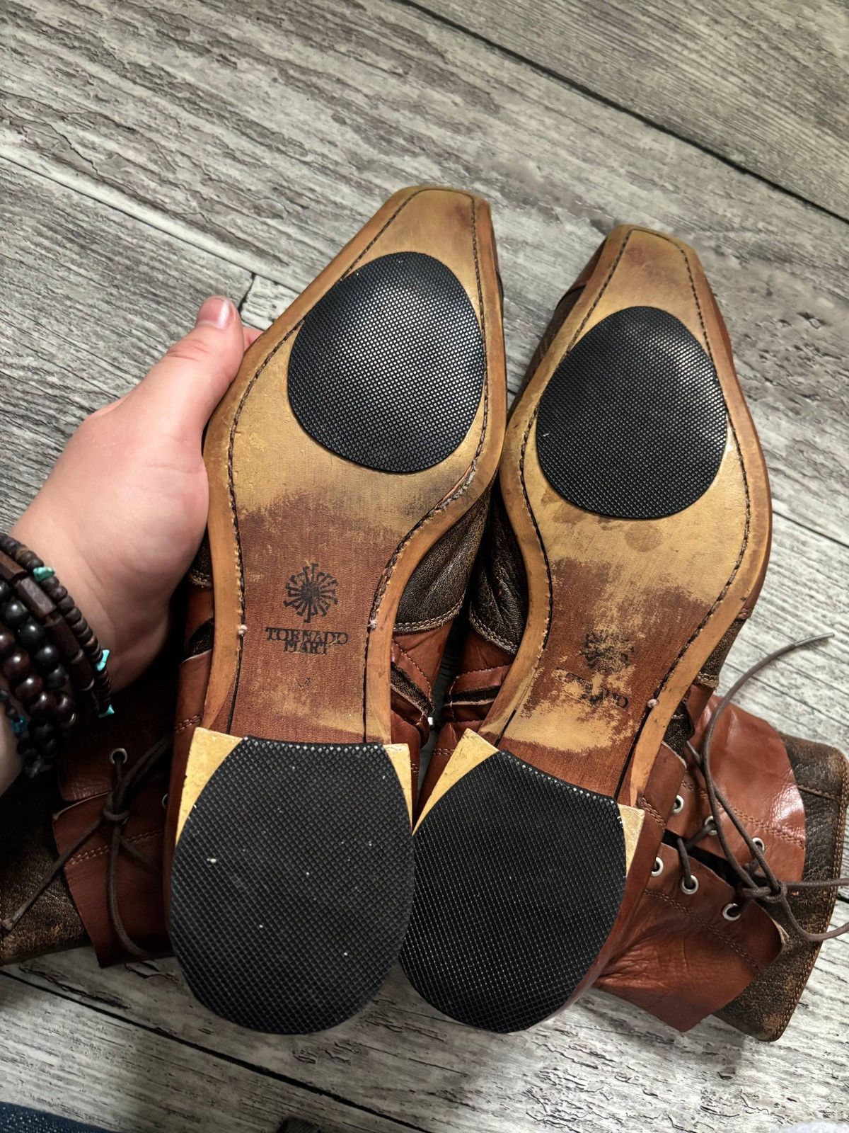 Tornado Mart Tornado Mart Cuban Heel leather boots tornado mart Size US 9 / EU 42 - 8 Thumbnail
