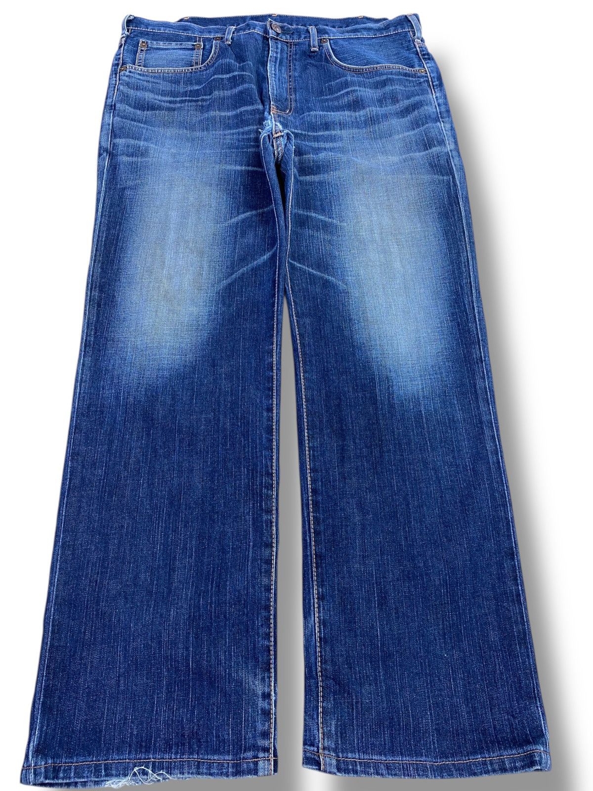 Edwin Edwin Whiskered Mud Wash Style Straight Leg Jeans Size US 40 / EU 56 - 1 Thumbnail