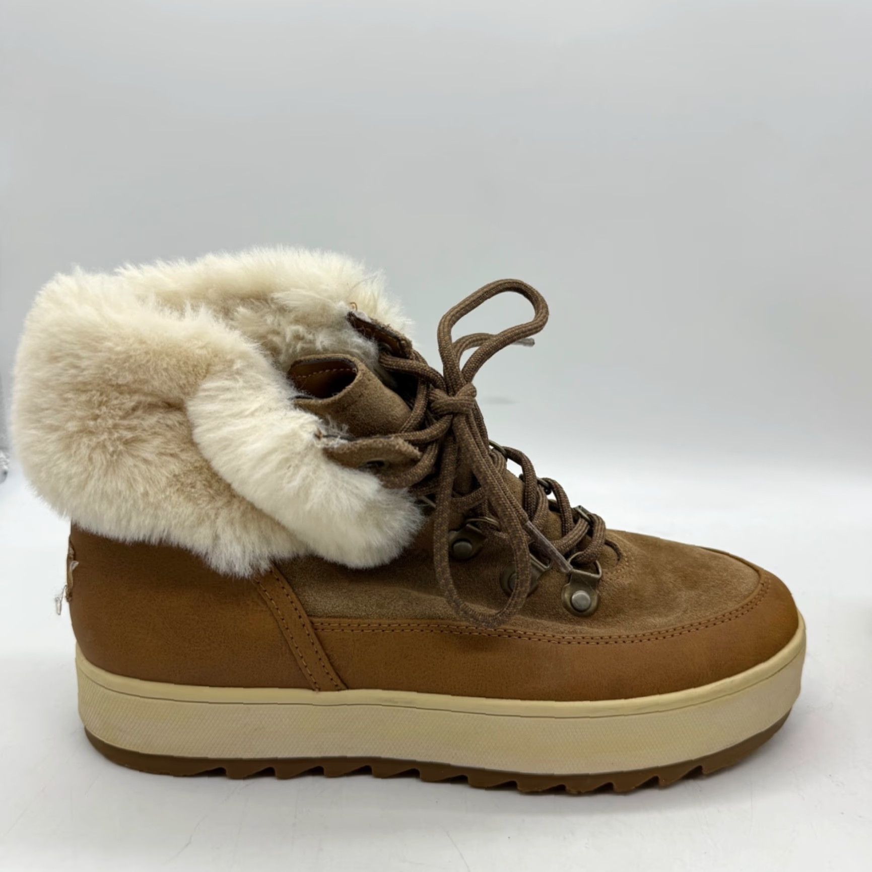 Vintage Kookaburra by Ugg Womens Tynlee Waterproof Suede Ankle Boots Size 6 Brown Size US 6 / IT 36 - 6 Thumbnail