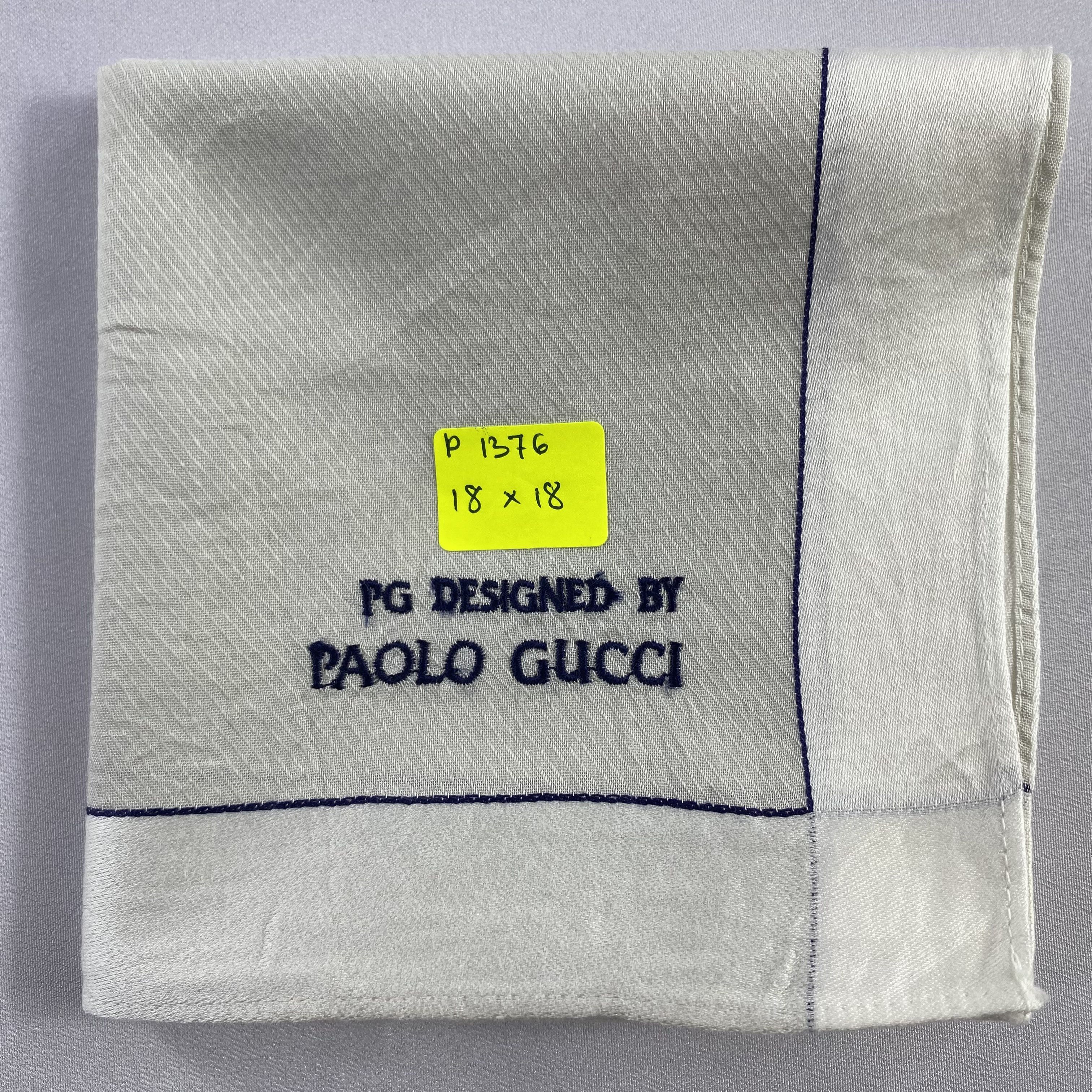 Paolo Gucci × Vintage Paolo Gucci Handkerchief / Neckerchief / Bandana-P1376 Size ONE SIZE - 5 Thumbnail