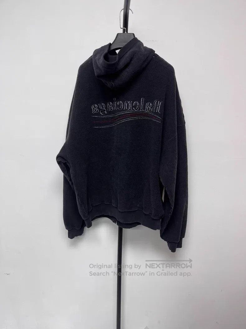 Balenciaga Balenciaga Hooded Logo Long Sleeve Sweatshirt Size US L / EU 52-54 / 3 - 1 Thumbnail