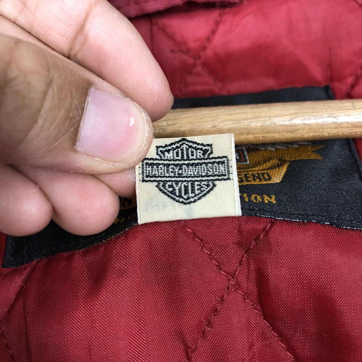Harley Davidson 🔥VINTAGE BOMBER BIKER JACKET MOTORCYCLE HARLEY DAVIDSON LOGO Size US L / EU 52-54 / 3 - 25 Thumbnail