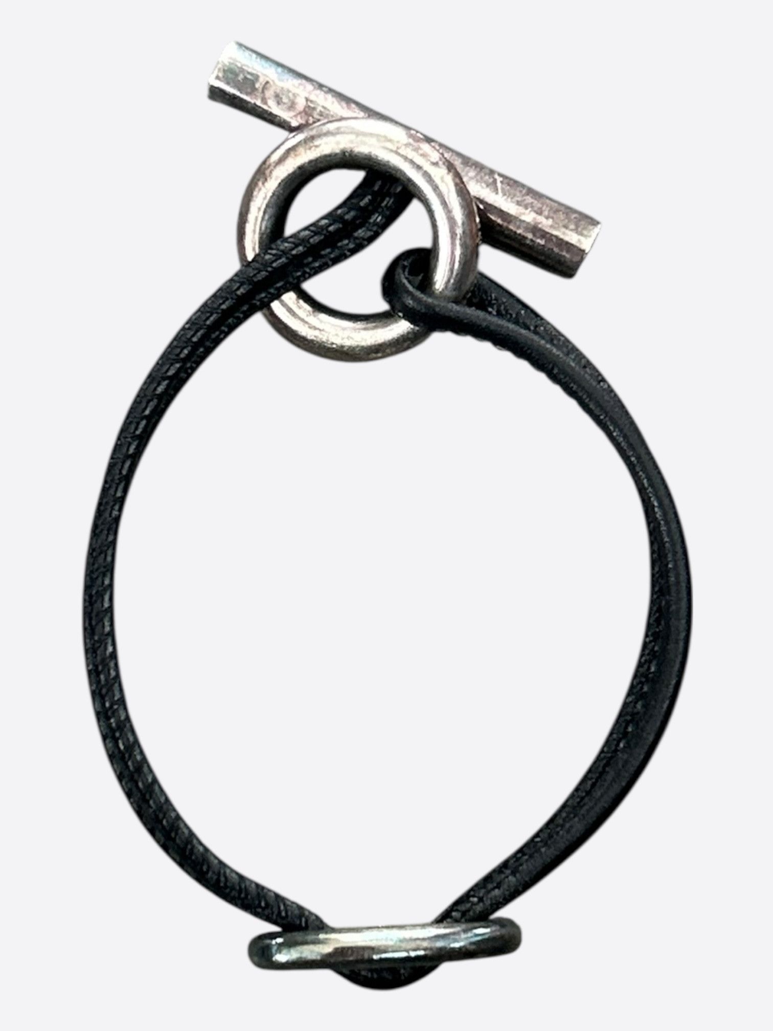 Hermes Hermes Black Swift & Palladium Hardware Skipper Bracelet Size ONE SIZE - 1 Thumbnail