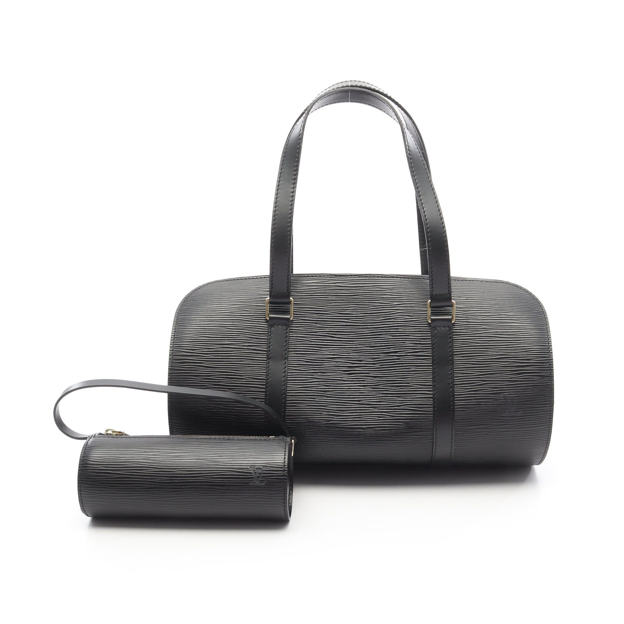 Louis Vuitton Louis Vuitton Soufflot Epi Noir Handbag Leather Black Size ONE SIZE - 1 Thumbnail