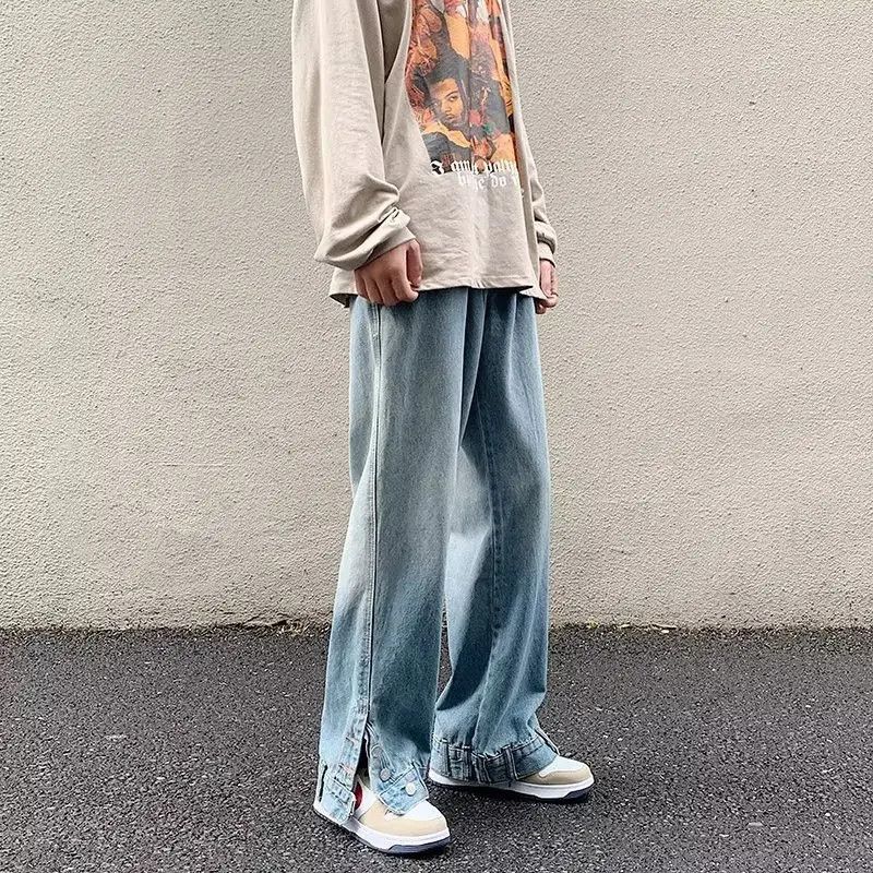 Japanese Brand Retro sports and casual straight leg jeans Size US 32 / EU 48 - 6 Thumbnail