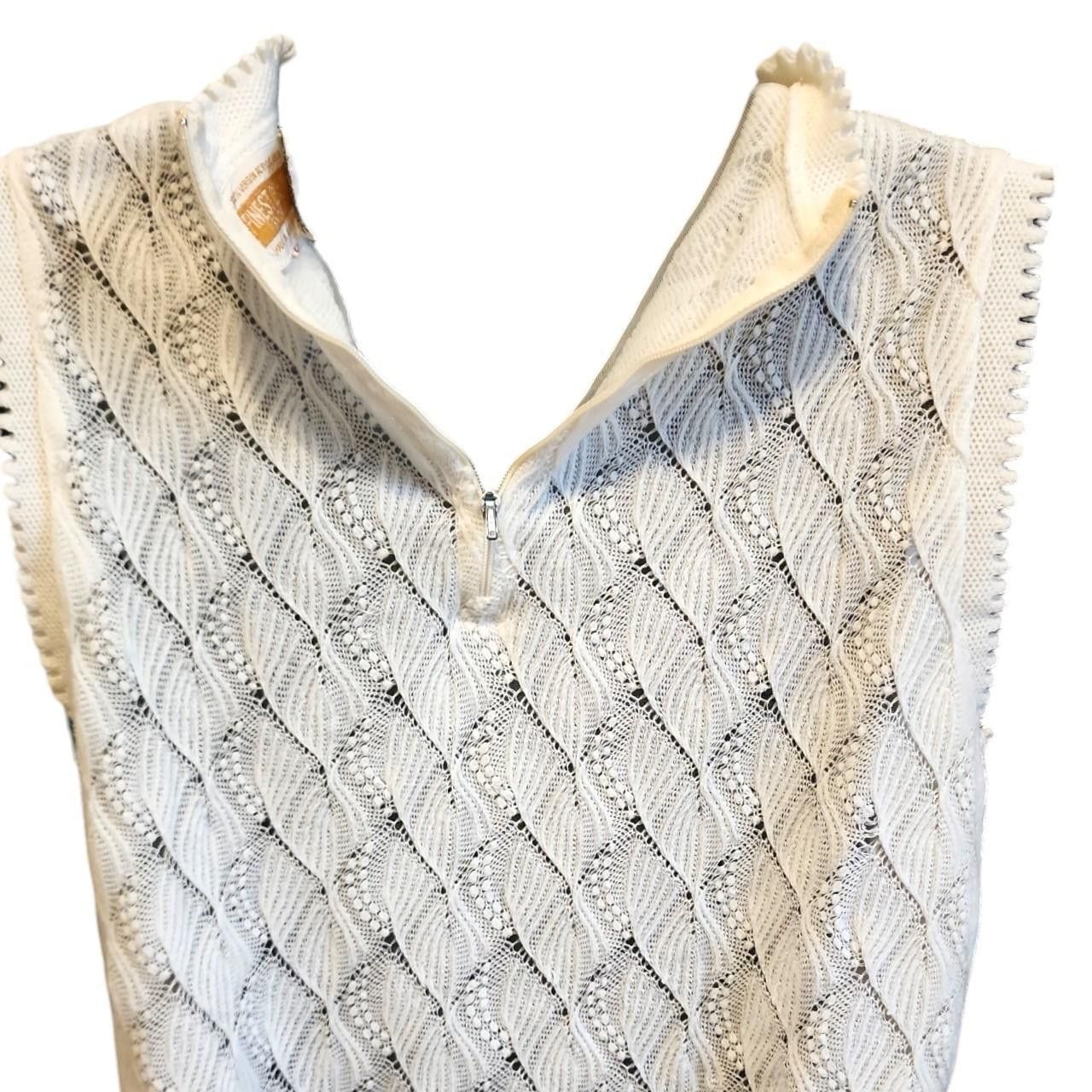 Vintage Vintage Crochet Tank Top Size L / US 10 / IT 46 - 5 Thumbnail