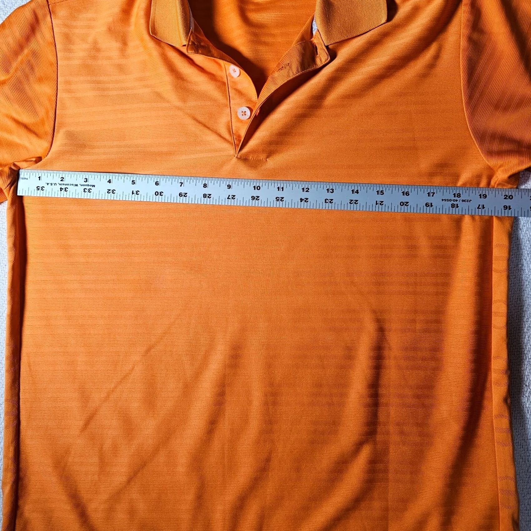Adidas Adidas Climacool Polo Shirt Men S Orange Striped Embellished Logo Golf Shirt Size US S / EU 44-46 / 1 - 4 Thumbnail