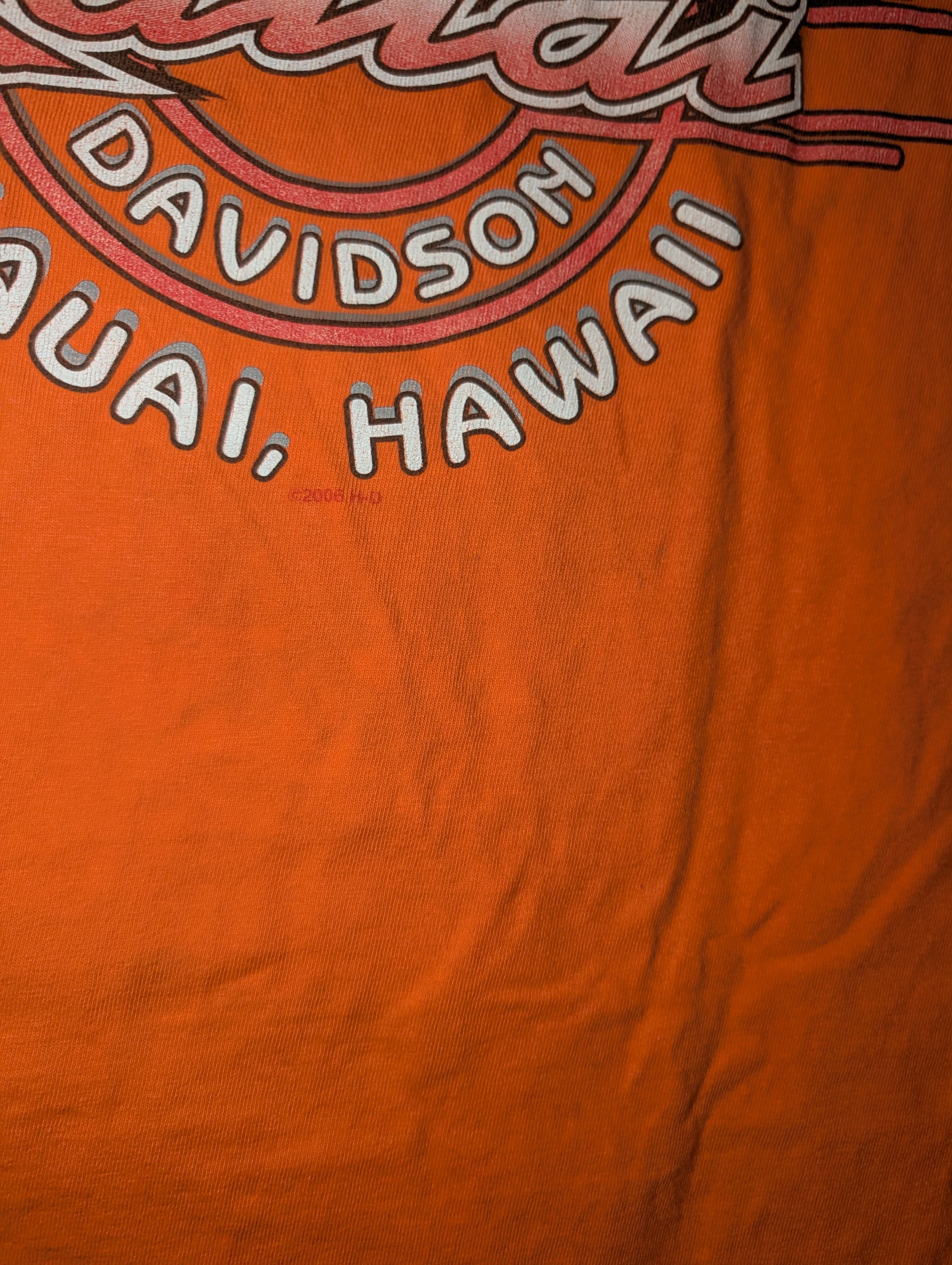 Harley Davidson Vintage Harley Davidson Kauai Hawaii Hula Girl Pocket Tee Size US XL / EU 56 / 4 - 5 Thumbnail