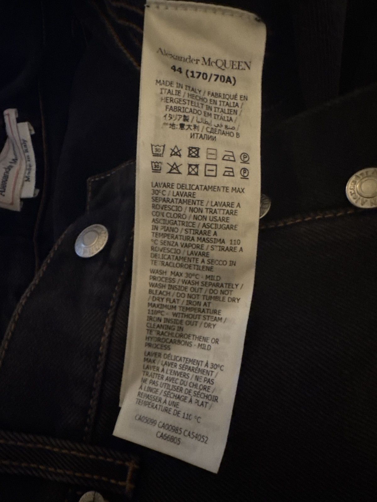 Alexander McQueen Grey raw denim jeans Size US 28 / EU 44 - 8 Thumbnail