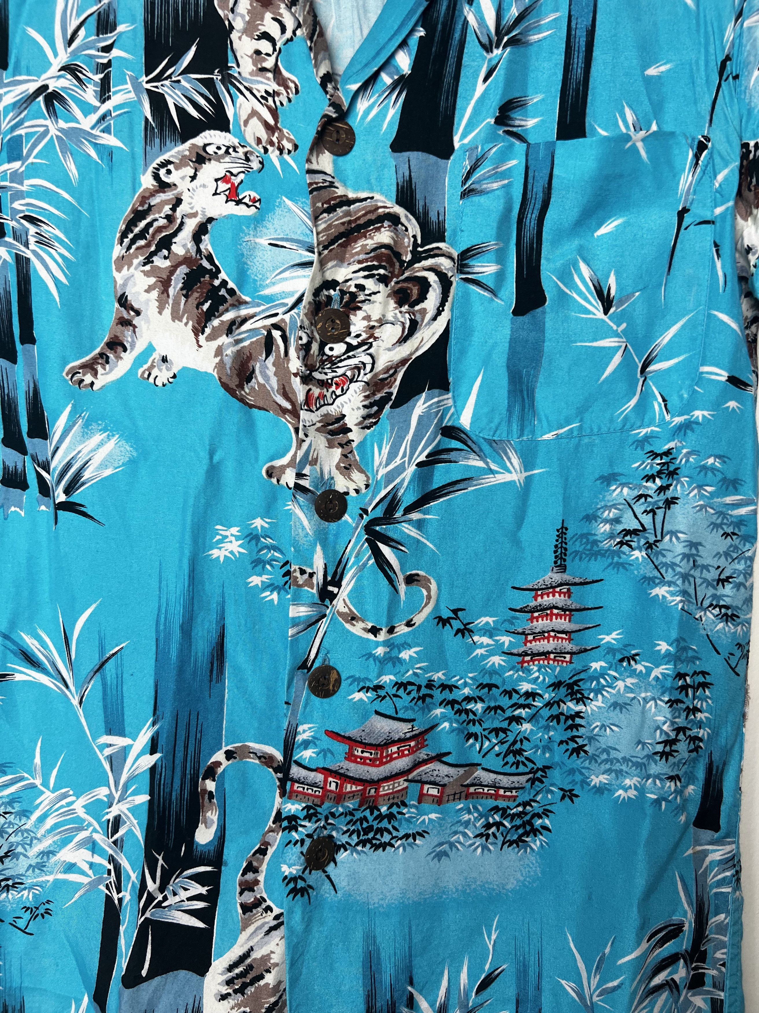 Vintage Vintage Reminiscence by Stewart Richer Hawaiian Style Shirt Size US S / EU 44-46 / 1 - 4 Thumbnail
