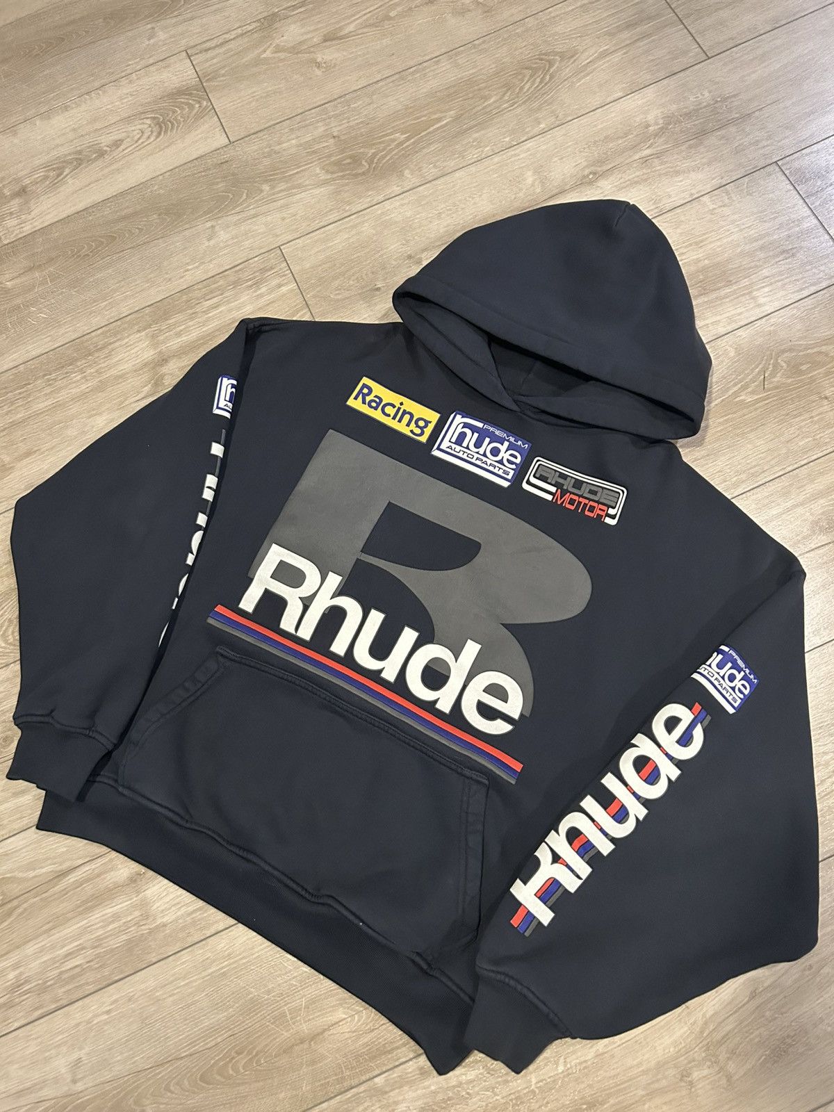 Rhude Rhude Petrol Patch Hoodie Size US L / EU 52-54 / 3 - 5 Thumbnail
