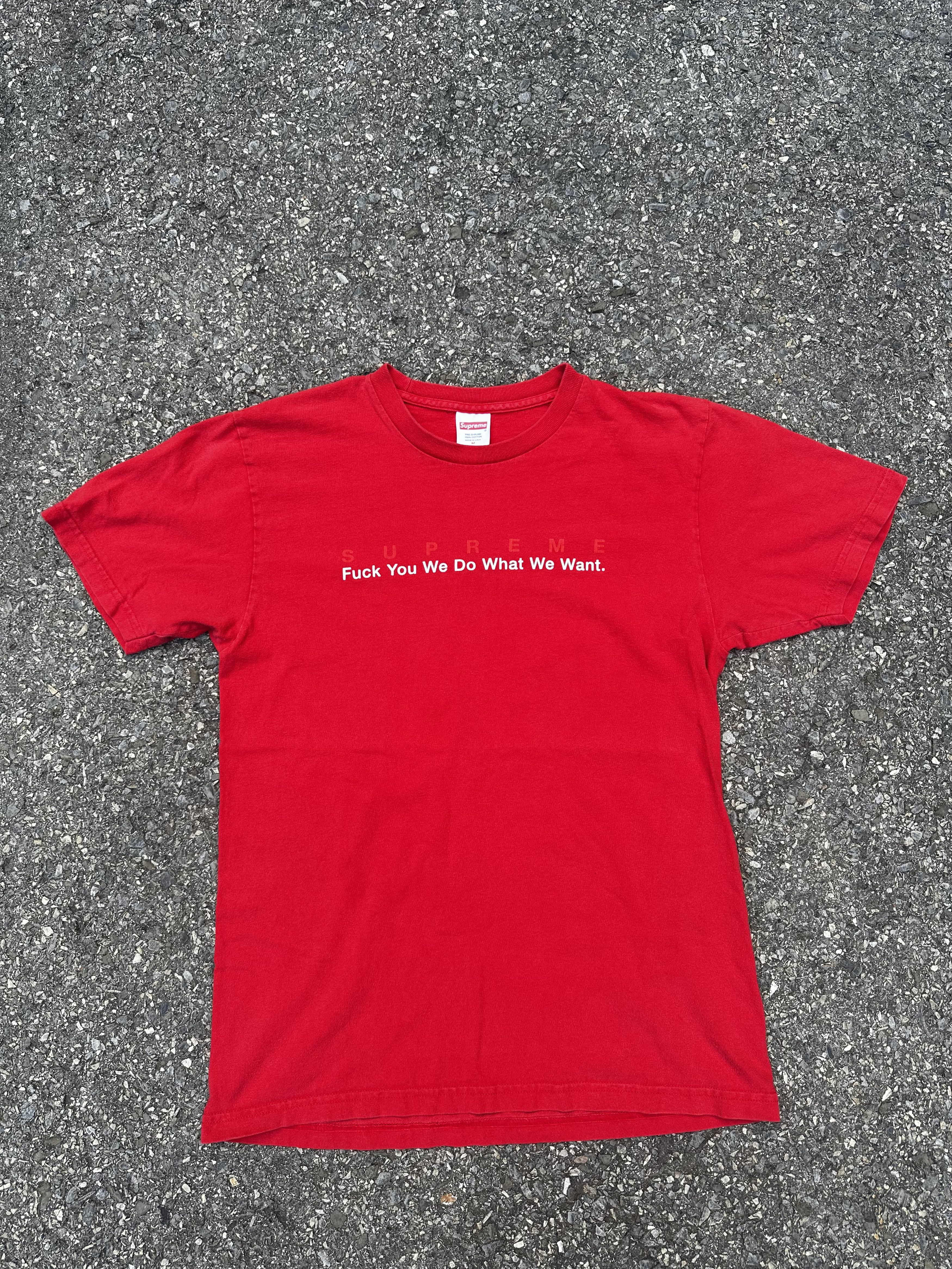 supreme Fuck You We Do What We Want Tシャツ Supreme - What We Want Tee - UG.SHAFT