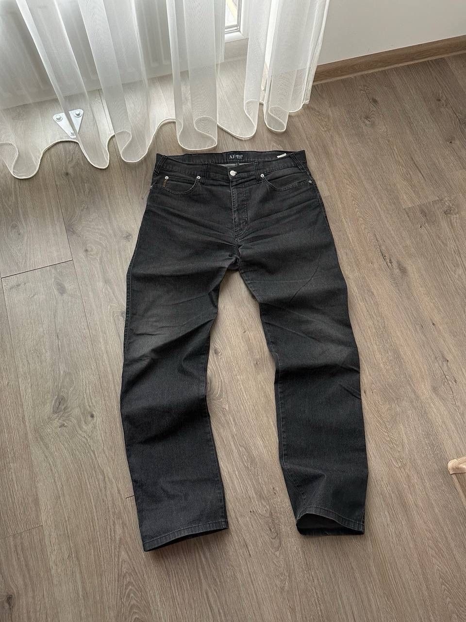 Armani × Vintage Vintage Armani Jens Gray Faded Big Tab Pants Size US 36 / EU 52 - 14 Thumbnail