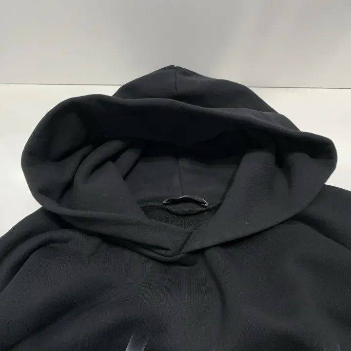 Balenciaga Balenciaga Black Hooded Sweatshirt with Logo Print 0079-250 Size US XXS / EU 40 - 6 Thumbnail