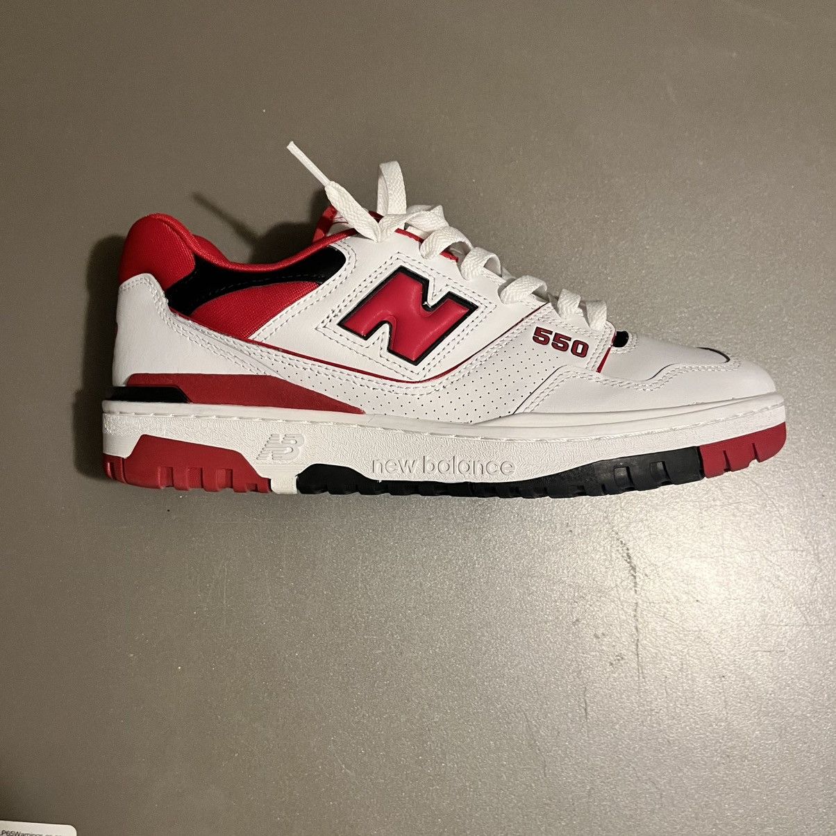 New Balance Size 10 Mens: New Balance 550s in "White Team Red" Size US 10 / EU 43 - 2 Thumbnail