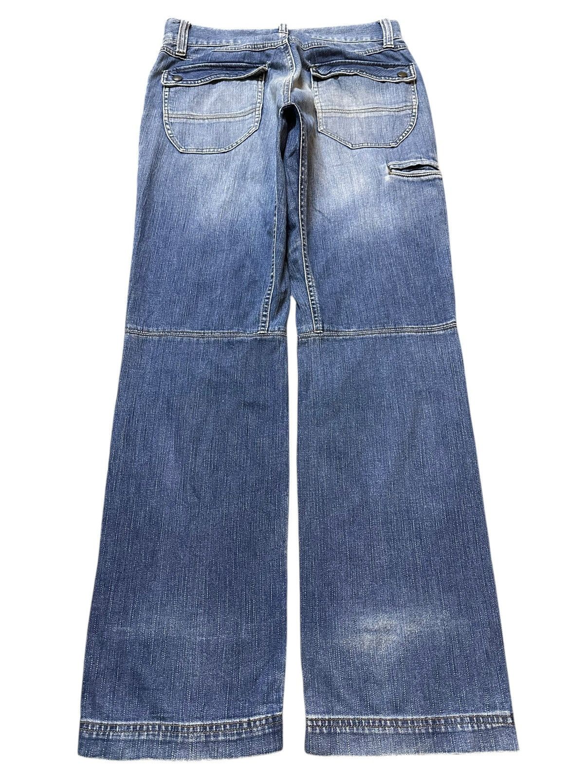 Eddie Bauer Vintage Eddie Bauer Blue Faded Wash Style Distress Loose Fit Size US 32 / EU 48 - 2 Thumbnail