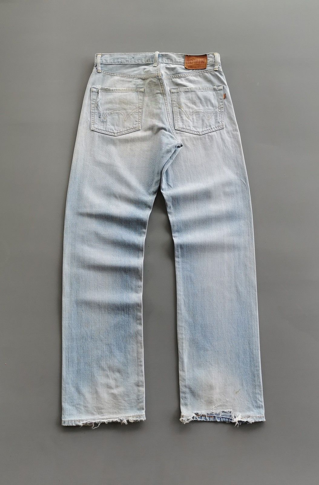 Edwin Vintage Edwin Selvedge Distressed Denim Jeans Size US 32 / EU 48 - 4 Thumbnail