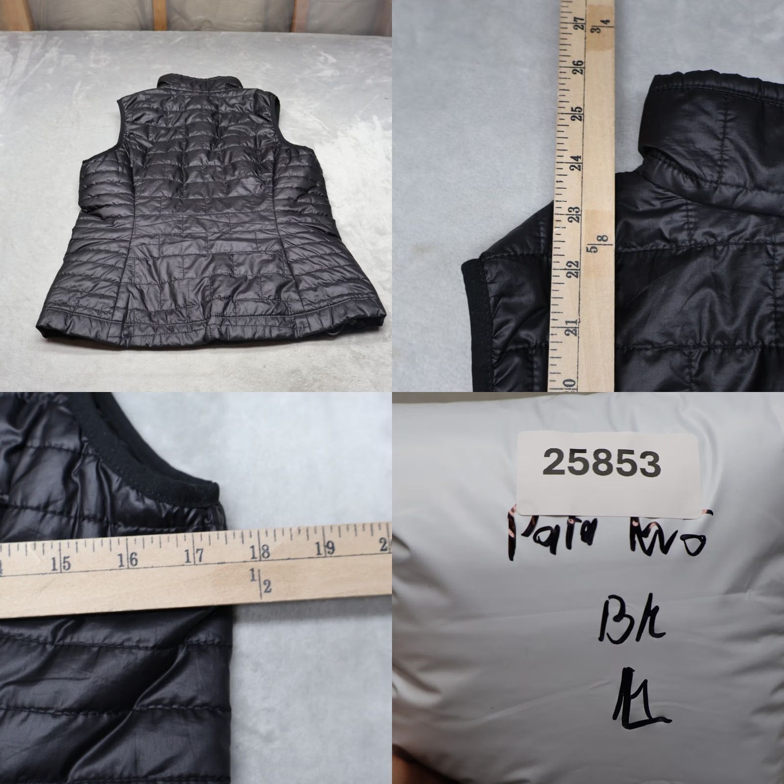 Patagonia Patagonia Vest Womens Small Black Nano Puff Quilted Primaloft Lightweight Logo zipped pockets Sleeveless Short Regular Fit Size S / US 4 / IT 40 - 9 Thumbnail