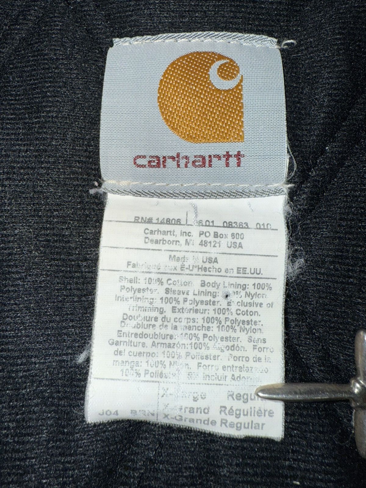 Carhartt Carhartt Jacket Mens XL J04 BRN Distressed Workwear Quilted Size US XL / EU 56 / 4 - 5 Thumbnail