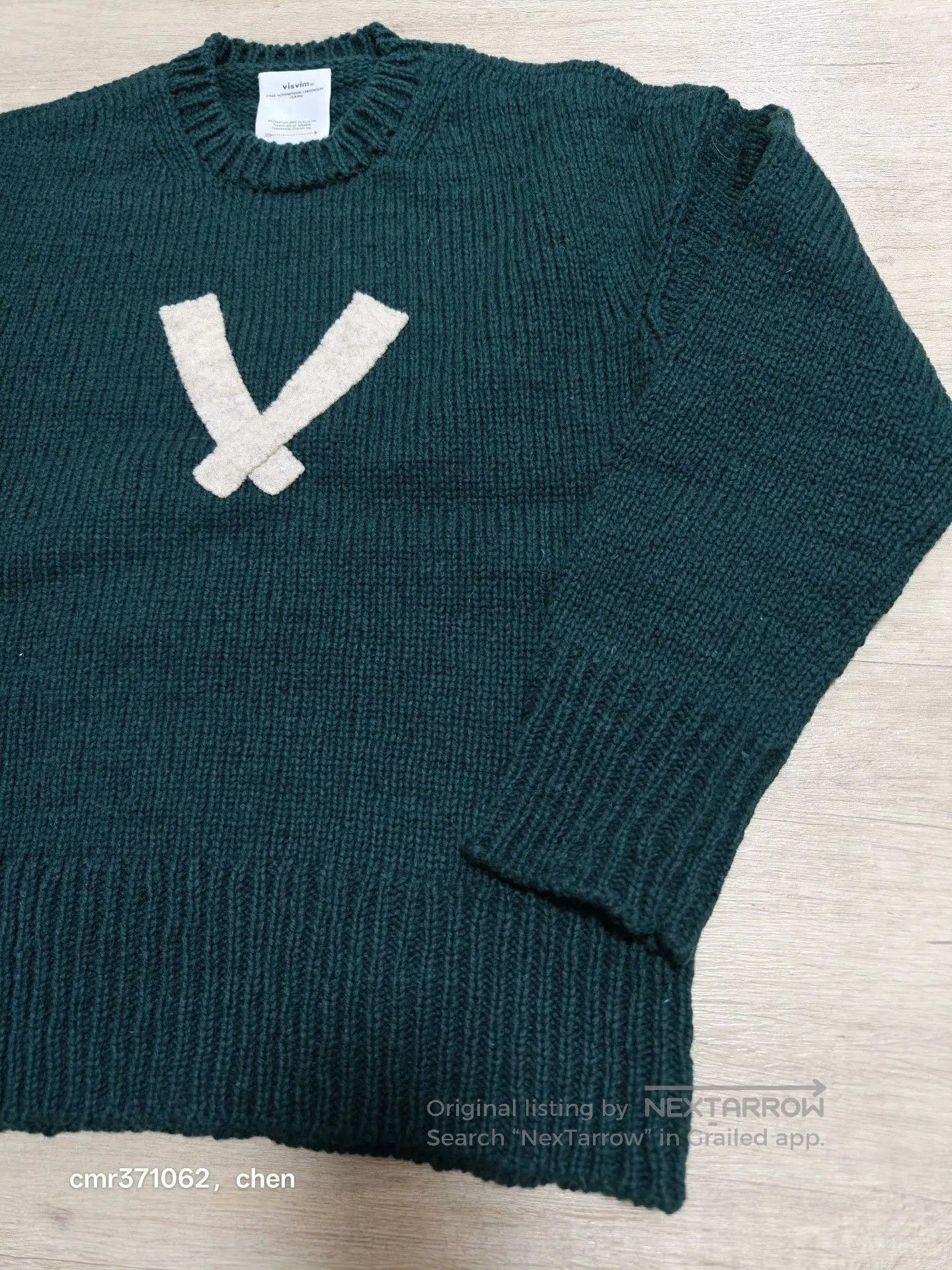Visvim VISVIM 22AW LETTERMAN CREW KNIT. Size US M / EU 48-50 / 2 - 3 Thumbnail