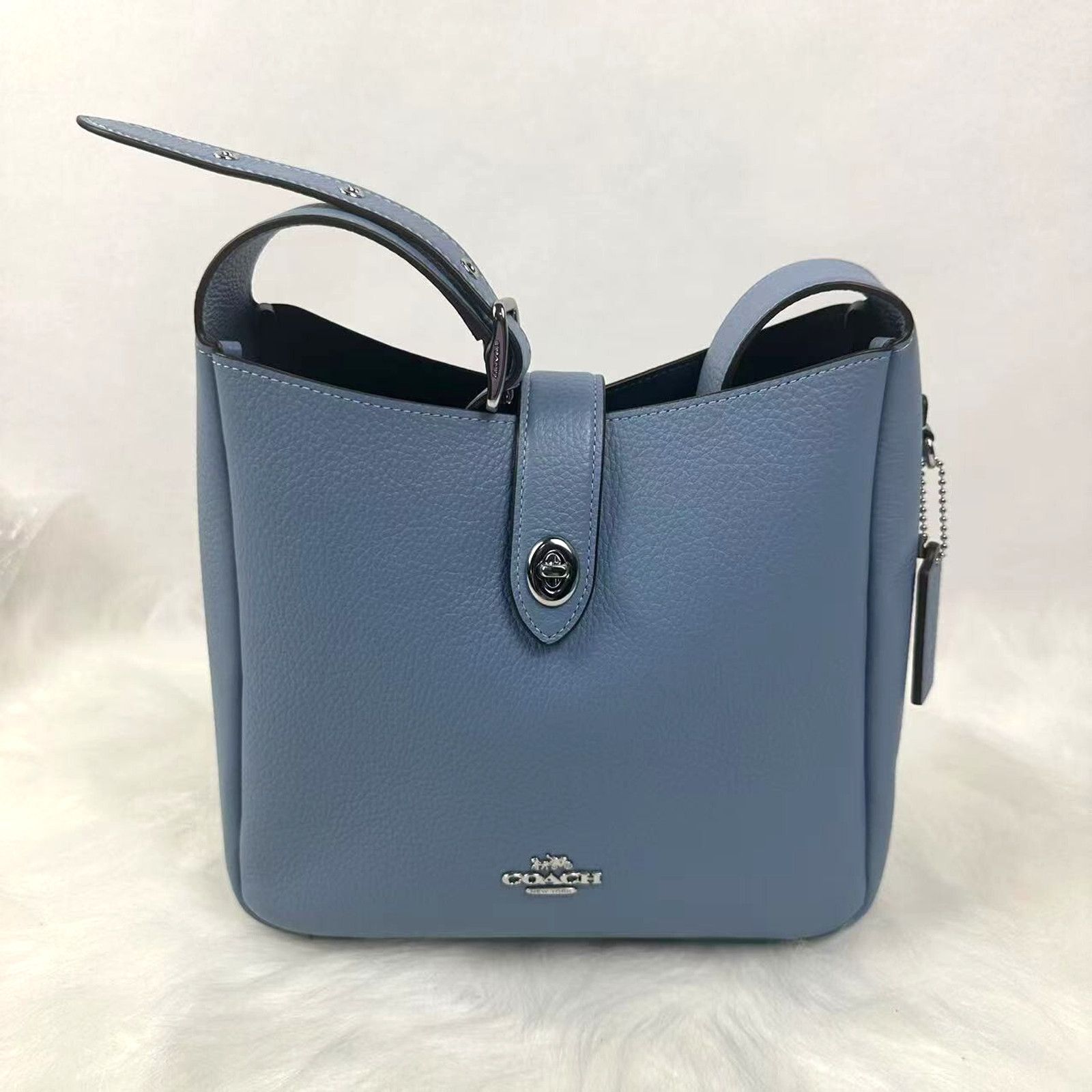 Coach Hadley Convertible Bag Shoulder Xbody Leather Bluebell, Women's