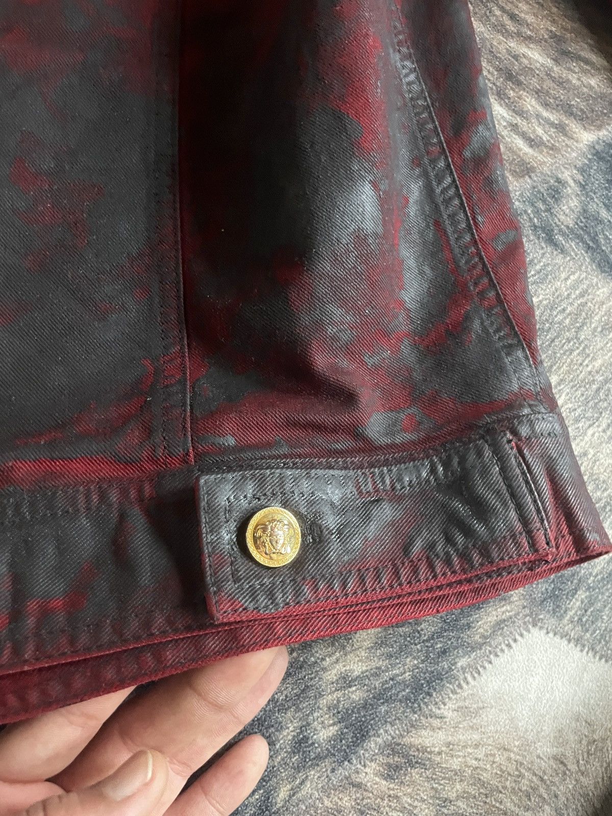 Versace Vintage Versace Denim Daunen Biker Jeans jacke A/W 14 maya Size US M / EU 48-50 / 2 - 14 Thumbnail