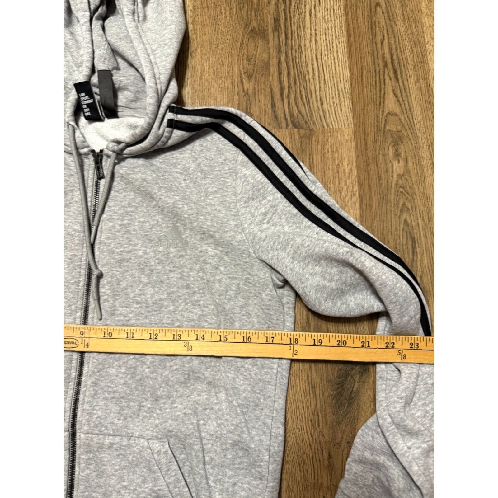 Adidas Adidas Sweatshirt Womens Size M Gray Black Full Zip Long Sleeve Modern Sports Activewear Regular Fit Size M / US 6-8 / IT 42-44 - 6 Thumbnail