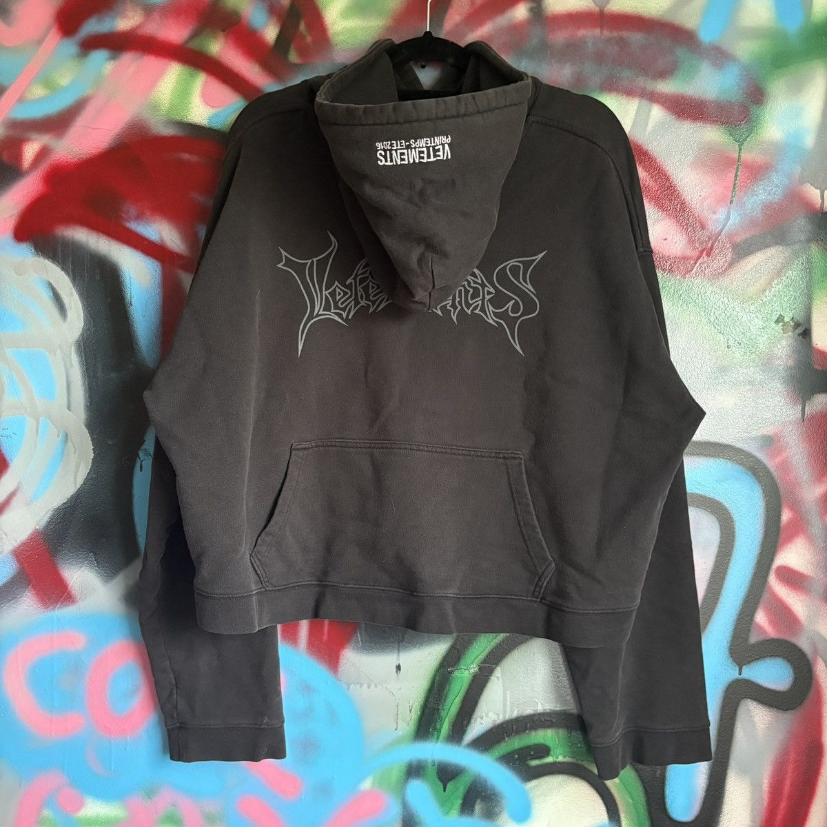 Vetements Metal Logo Reversible Hoodie Size M