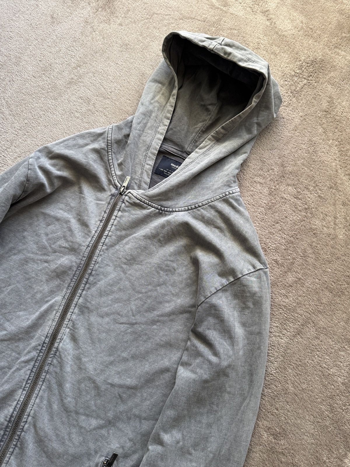 Japanese Brand Archive Helmut Lang LGB Style Asymmetric Zip Up Hoodie Size US XL / EU 56 / 4 - 5 Thumbnail