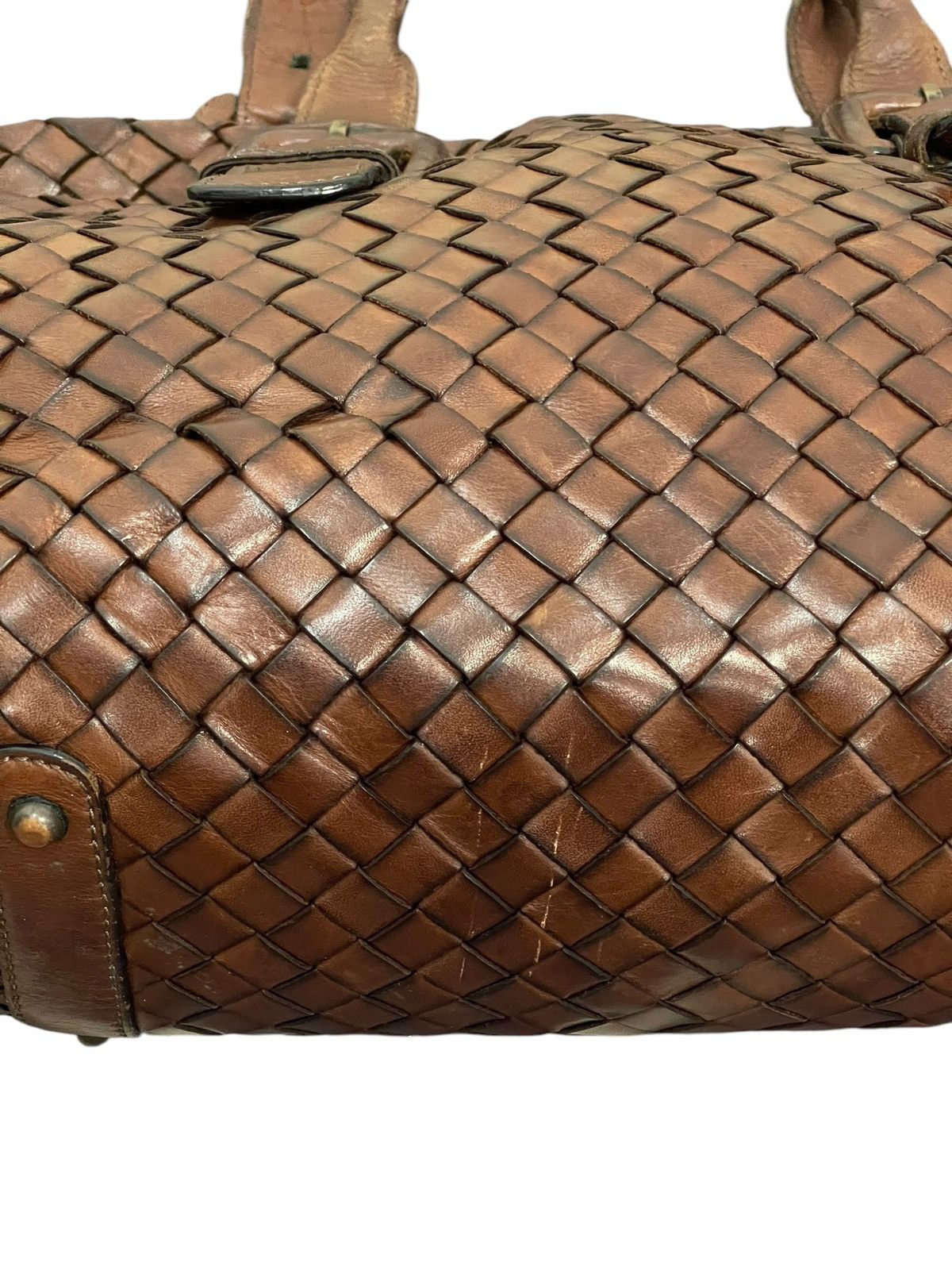 Genuine Leather Full Leather Patina Woven Sazaby Japan Tote Bag 1🟩6 Size ONE SIZE - 9 Thumbnail