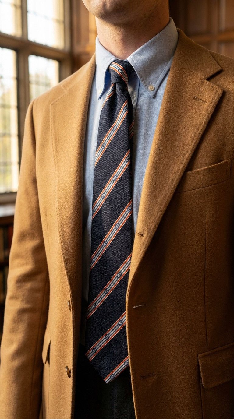 Gucci Gucci Luxury 100% silk Tie Blue Striped Logo Necktie for Men Size ONE SIZE - 3 Thumbnail