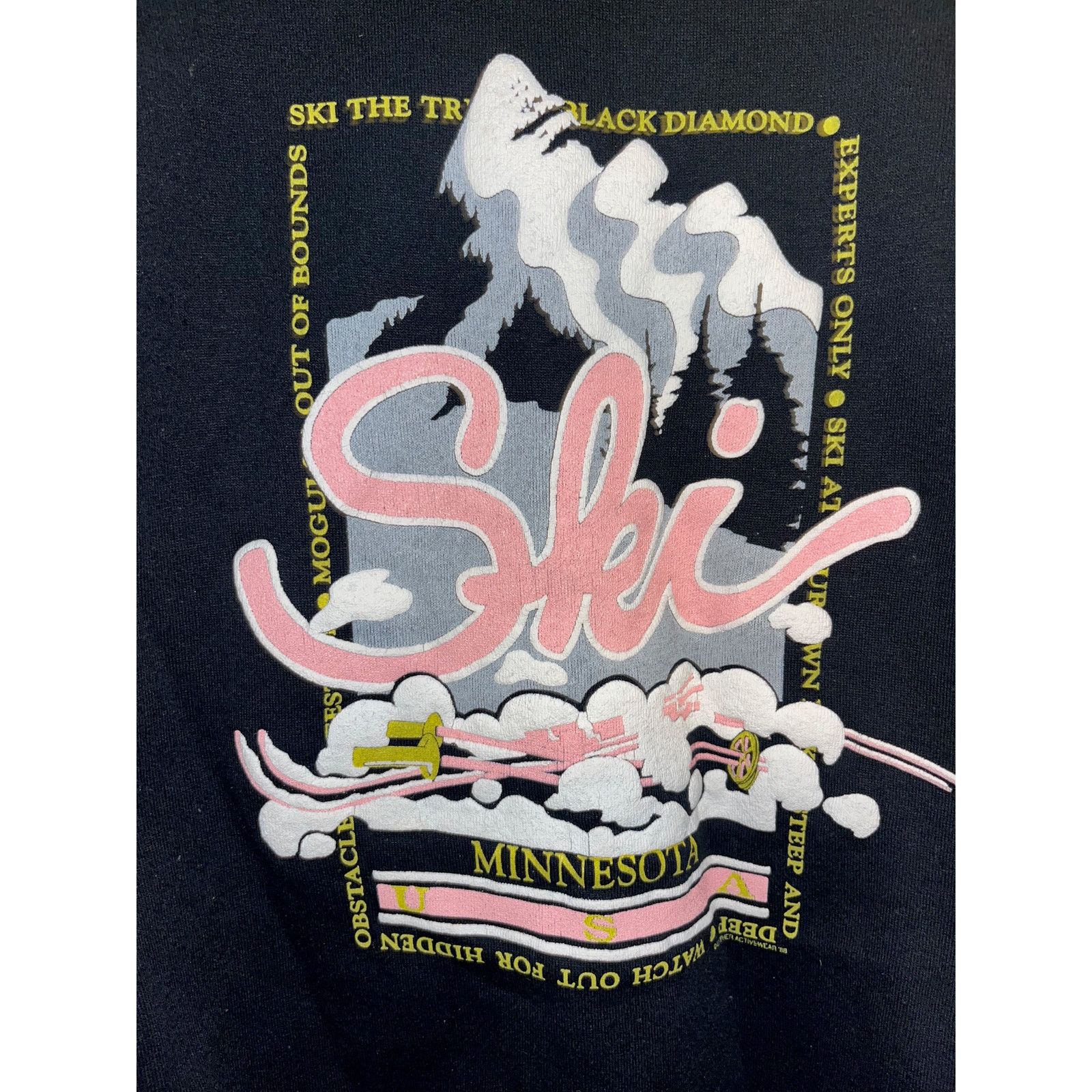 Jerzees vintage ski shirt crewneck large Minnesota mountain Size L / US 10 / IT 46 - 2 Thumbnail