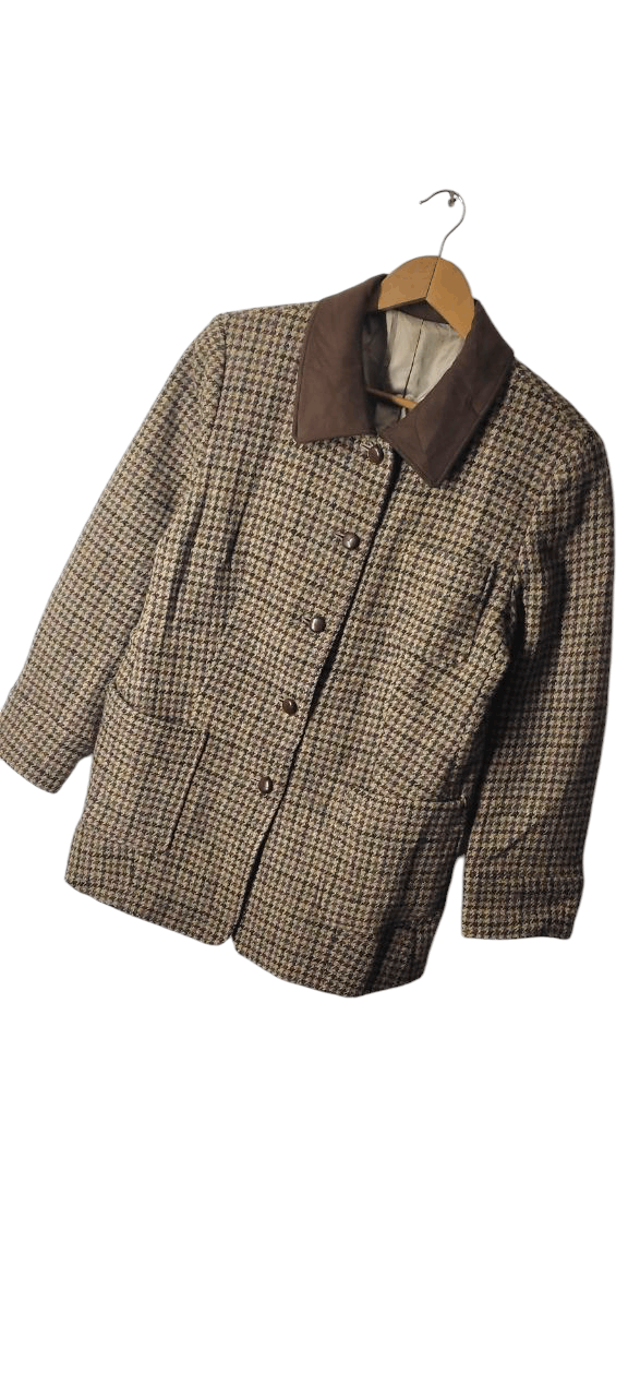 Harris Tweed VINTAGE HARRIS TWEED HAND WOVEN WOOL JACKET Size M / US 6-8 / IT 42-44 - 6 Thumbnail