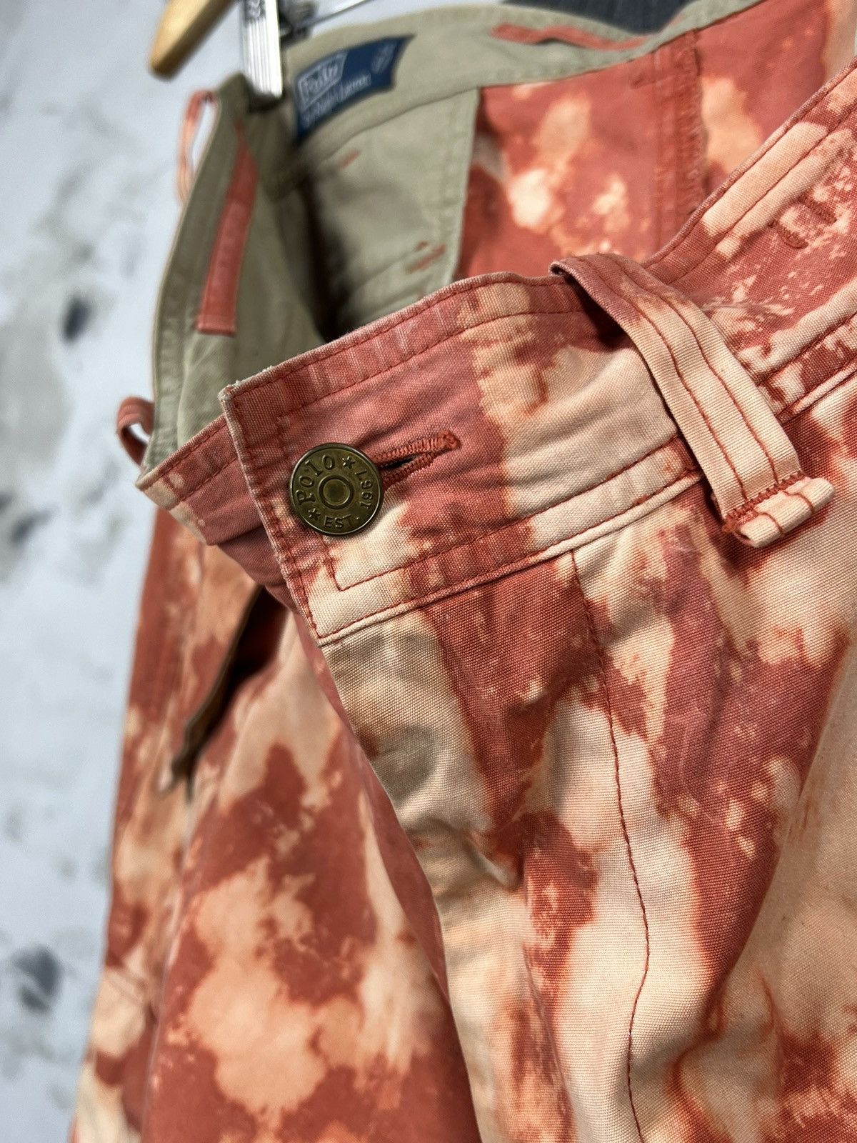 Polo Ralph Lauren Vintage Polo Ralph Lauren Custom Camo Cargo Pants L - XL 36 Size US 36 / EU 52 - 12 Thumbnail