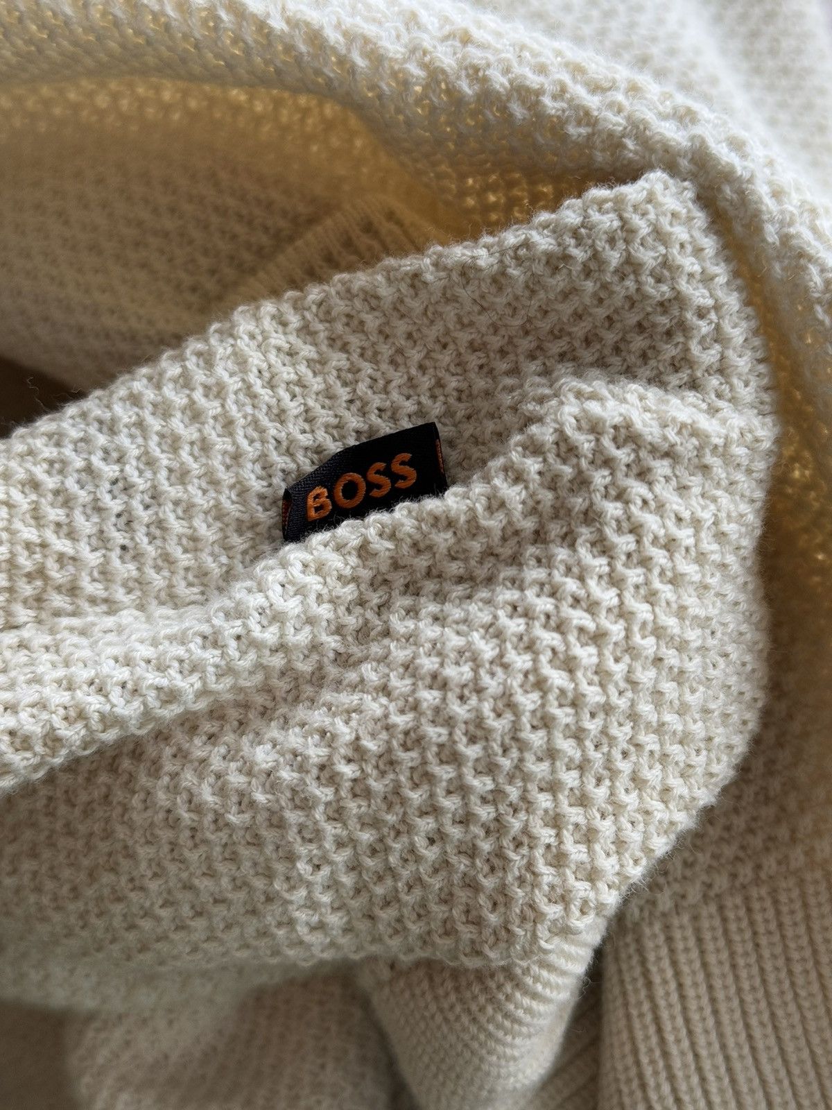 Designer × Hugo Boss Hugo Boss oldmoney style minimalist beige sweater Size US XXL / EU 58 / 5 - 4 Thumbnail