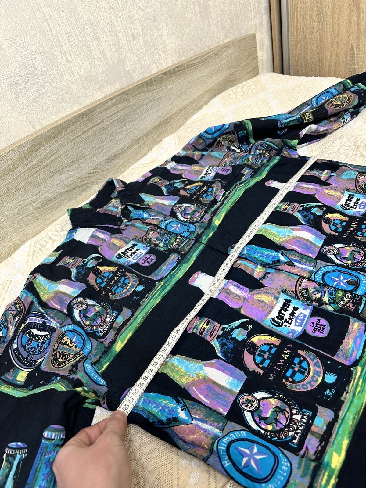 Mambo 🔥 Corona Extra Beer Big Art Button Up Shirt Guinness Versace Size US M / EU 48-50 / 2 - 8 Thumbnail