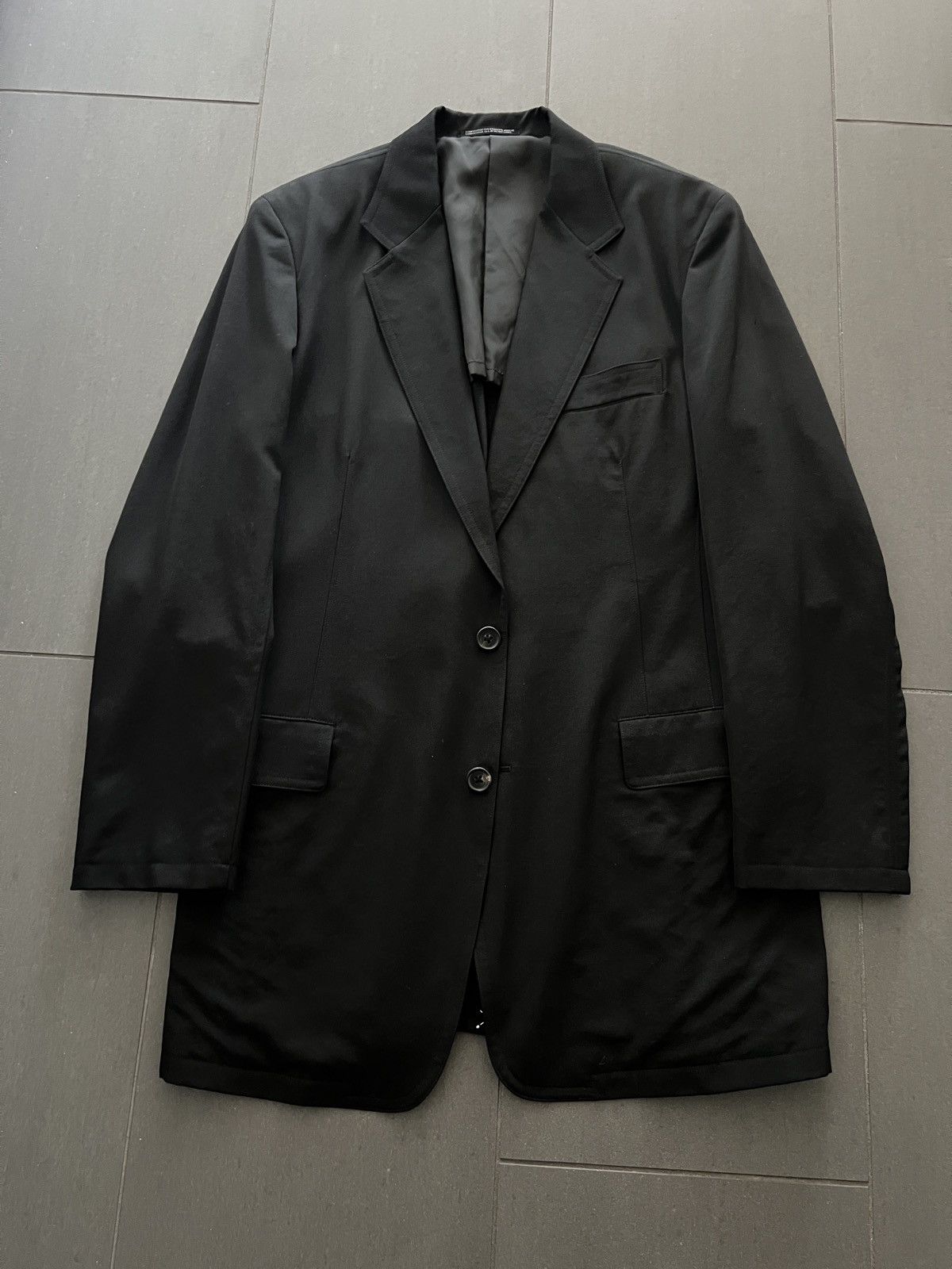 Vintage Yohji Yamamoto Pour Homme AW04 Tailored Jacket Size US XL / EU 56 / 4 - 2 Thumbnail
