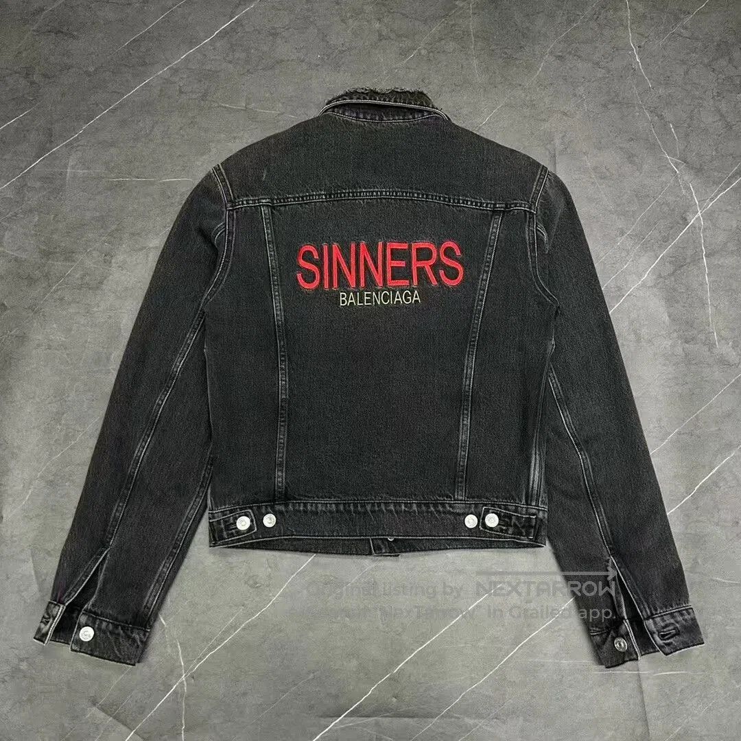 Balenciaga Balenciaga Sinners Denim Jacket. Size US M / EU 48-50 / 2 - 2 Thumbnail