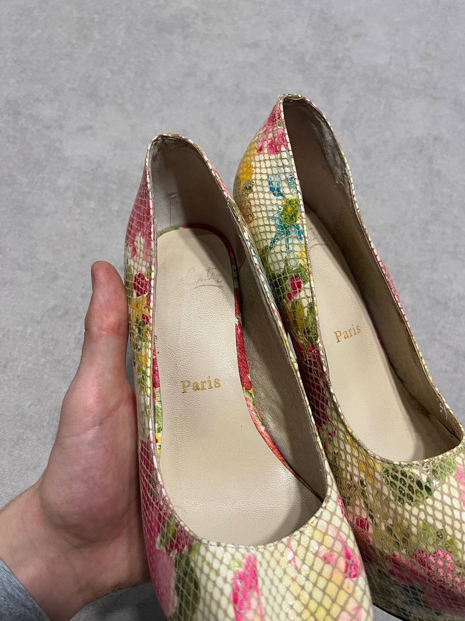 Christian Louboutin Christian Louboutin Flower High Pump Heels Women`s 37 Size US 7 / IT 37 - 15 Thumbnail