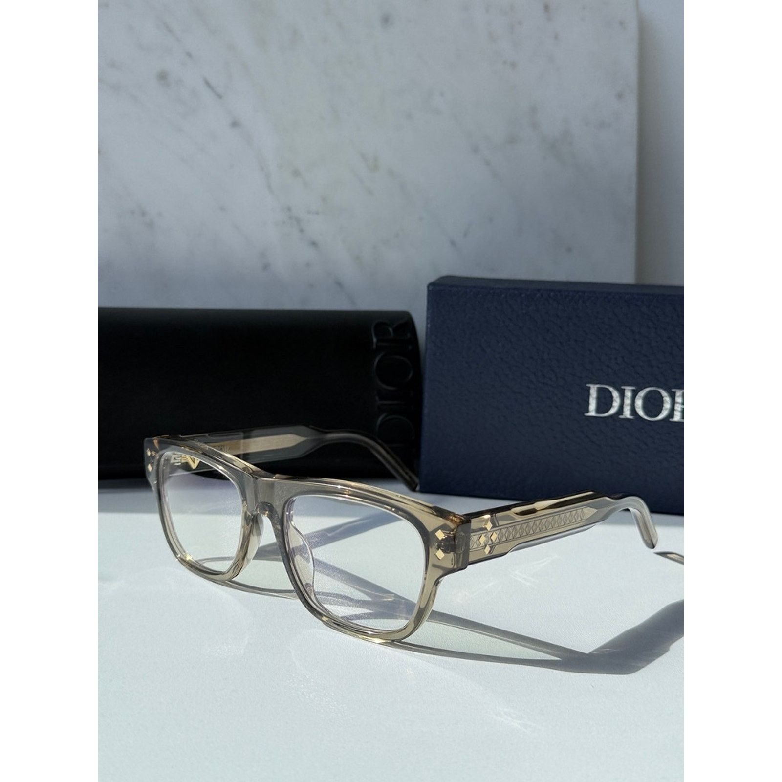 Dior NEW Dior CD DiamondO S10I Clip On Frames in Brown $720 Size ONE SIZE - 7 Thumbnail