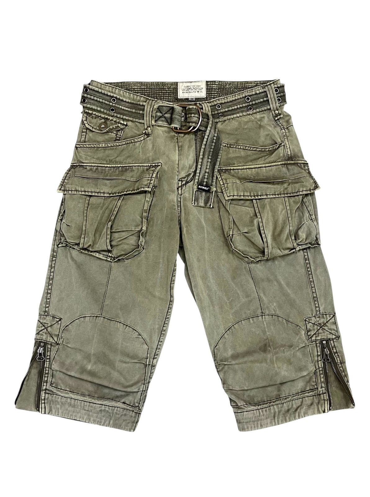 Avirex 🔥Vintage AVIREX Flight Garment Cargo Shorts - Size M (W30") Size US 30 / EU 46 - 3 Thumbnail