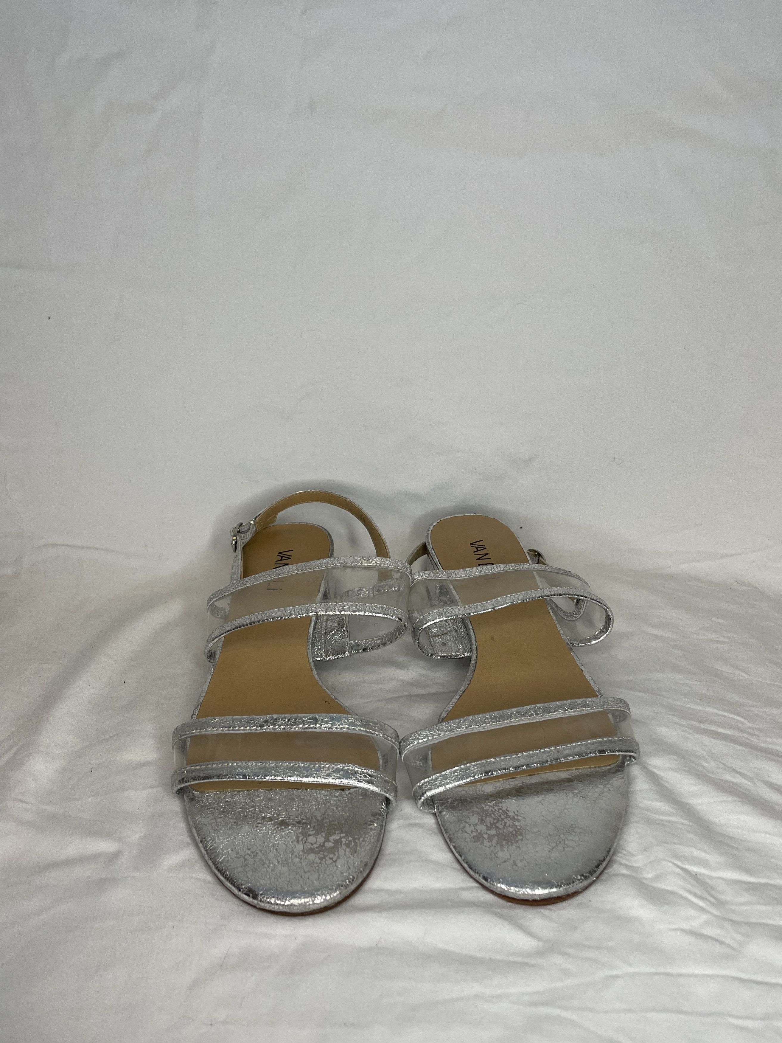VANELI Vaneli Women's Metallic Silver Leather Size US 8 / IT 38 - 1 Thumbnail