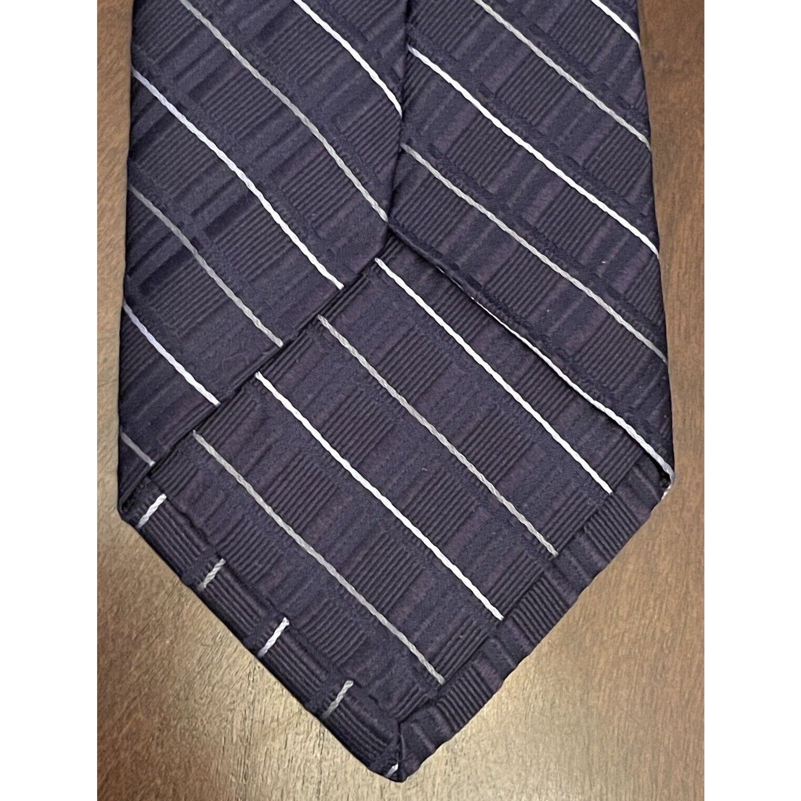 Calvin Klein Ck Calvin Klein Blue 100% Silk Men’s Neck Tie Made In Usa Size ONE SIZE - 2 Thumbnail