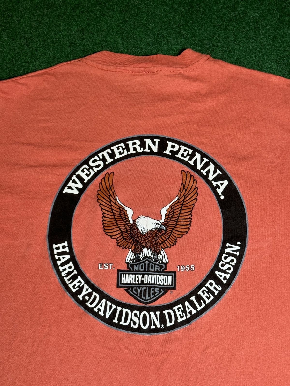 Harley Davidson × Vintage Vintage 90s Harley Davidson Conneaut Lake Biker T Shirt Size US L / EU 52-54 / 3 - 5 Thumbnail