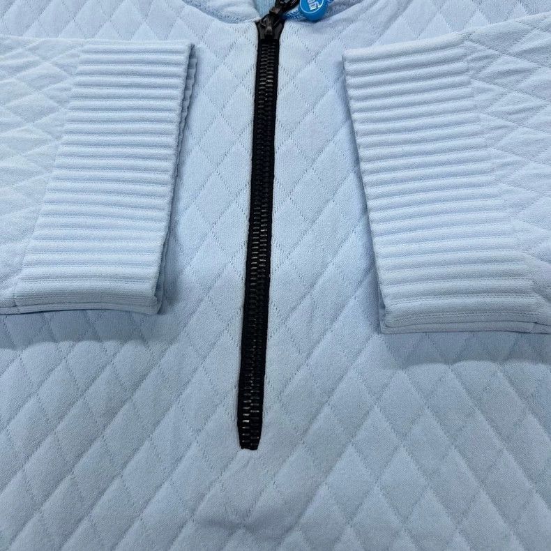 Louis Vuitton Louis Vuitton Blue armband half-zip knit short sleeve Size M / US 6-8 / IT 42-44 - 4 Thumbnail