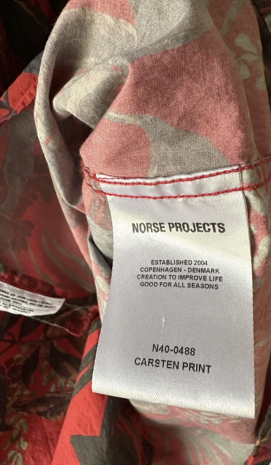 Norse Projects Carsten Print Hawaiian Shirt Size US L / EU 52-54 / 3 - 4 Thumbnail