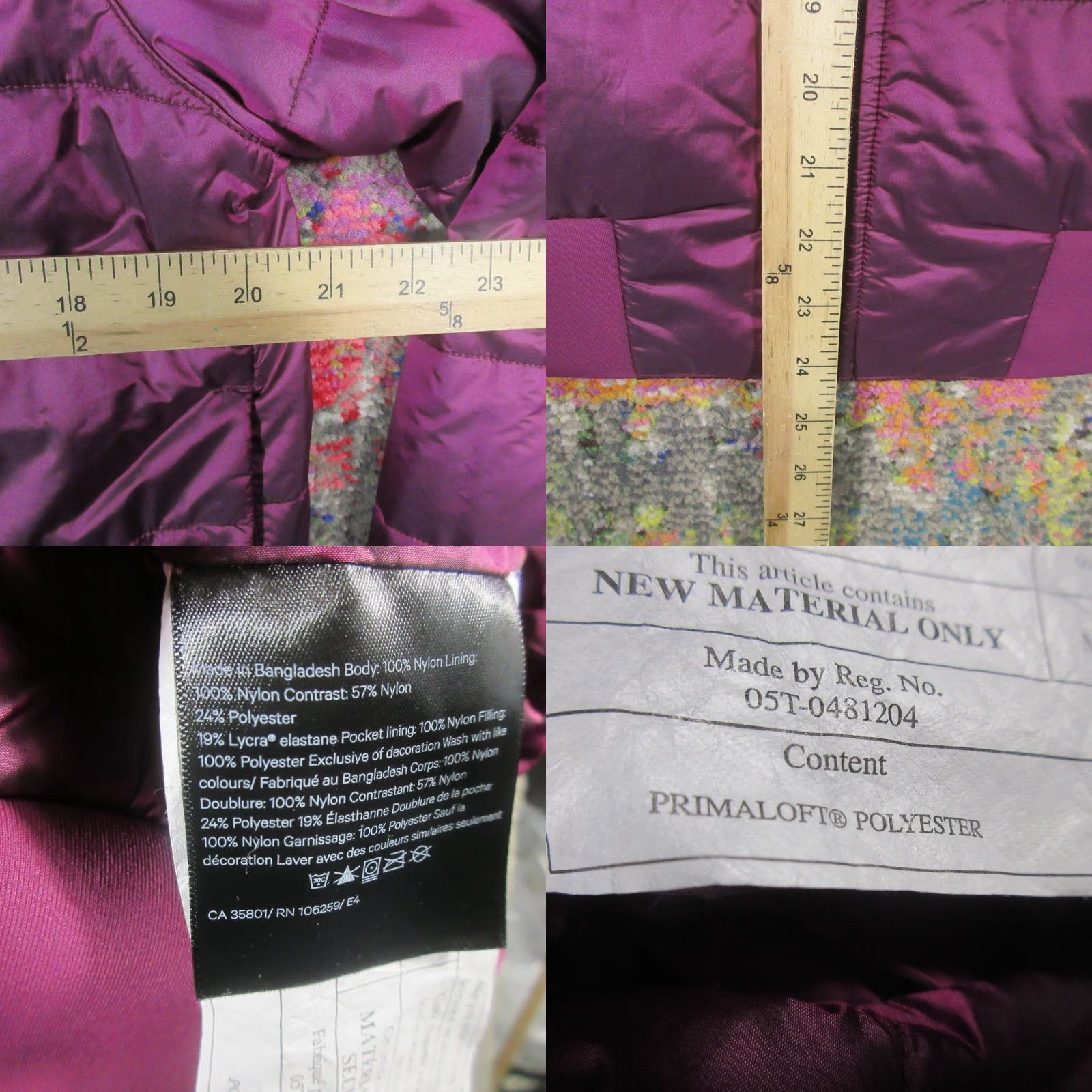 Lululemon Lululemon Puffer Jacket Womens L Magenta Reversible Shiny Blade Collar Primaloft Size L / US 10 / IT 46 - 8 Thumbnail