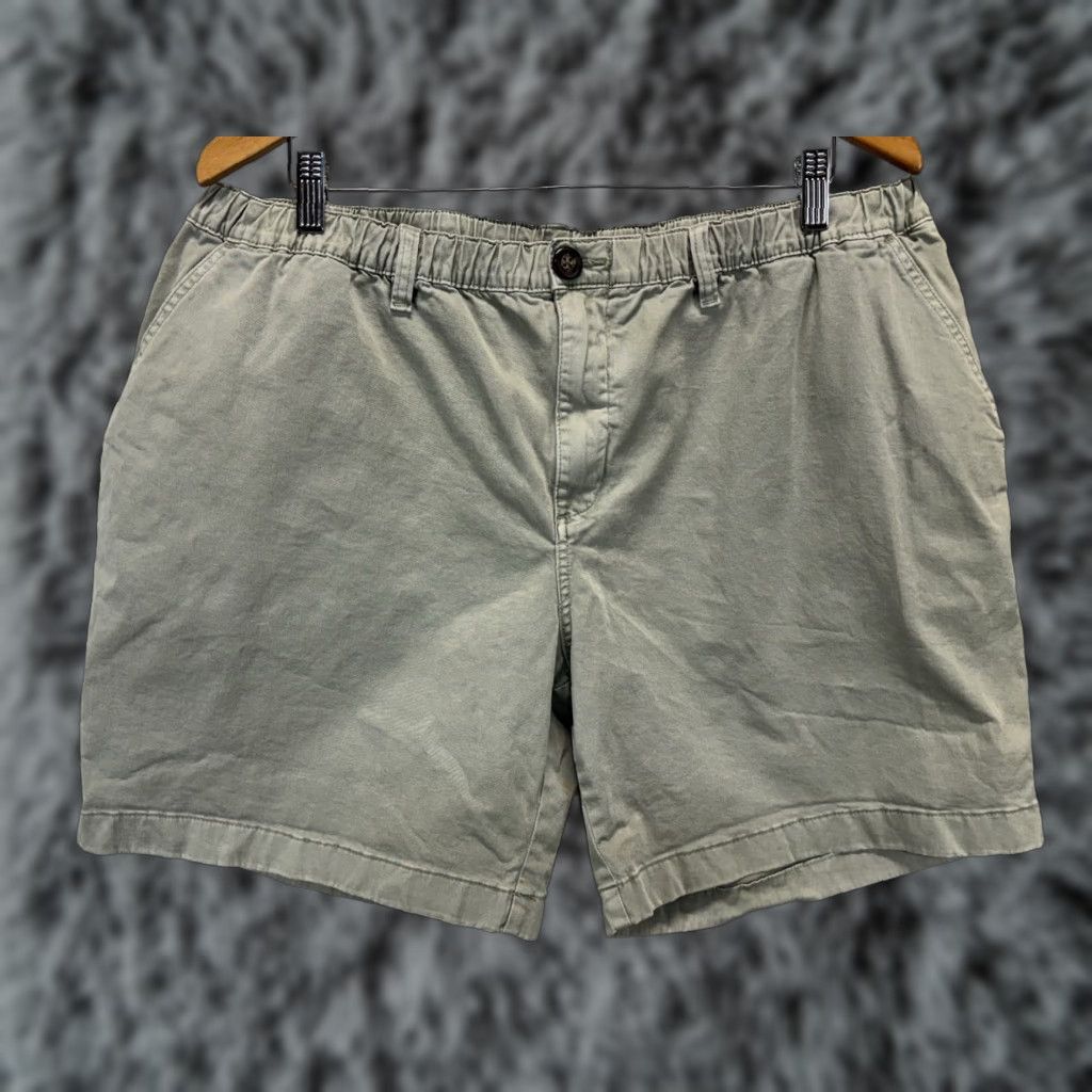 Chubbies VINTAGE Chubbies Men's Chino Shorts 2XL Regular Fit 7-Inch Inseam Green Cotton Blend Elastic Waist Preppy Casual Size US 39 - 1 Thumbnail