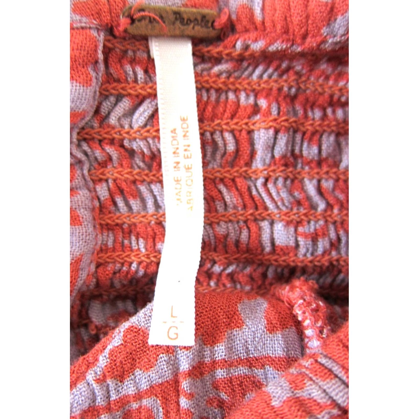 Free People Free People Pink Bali Floral Stripe Rayon Pocket Wide Leg halter Jumpsuit L Womens Size 36" / US 14 / IT 50 - 3 Thumbnail
